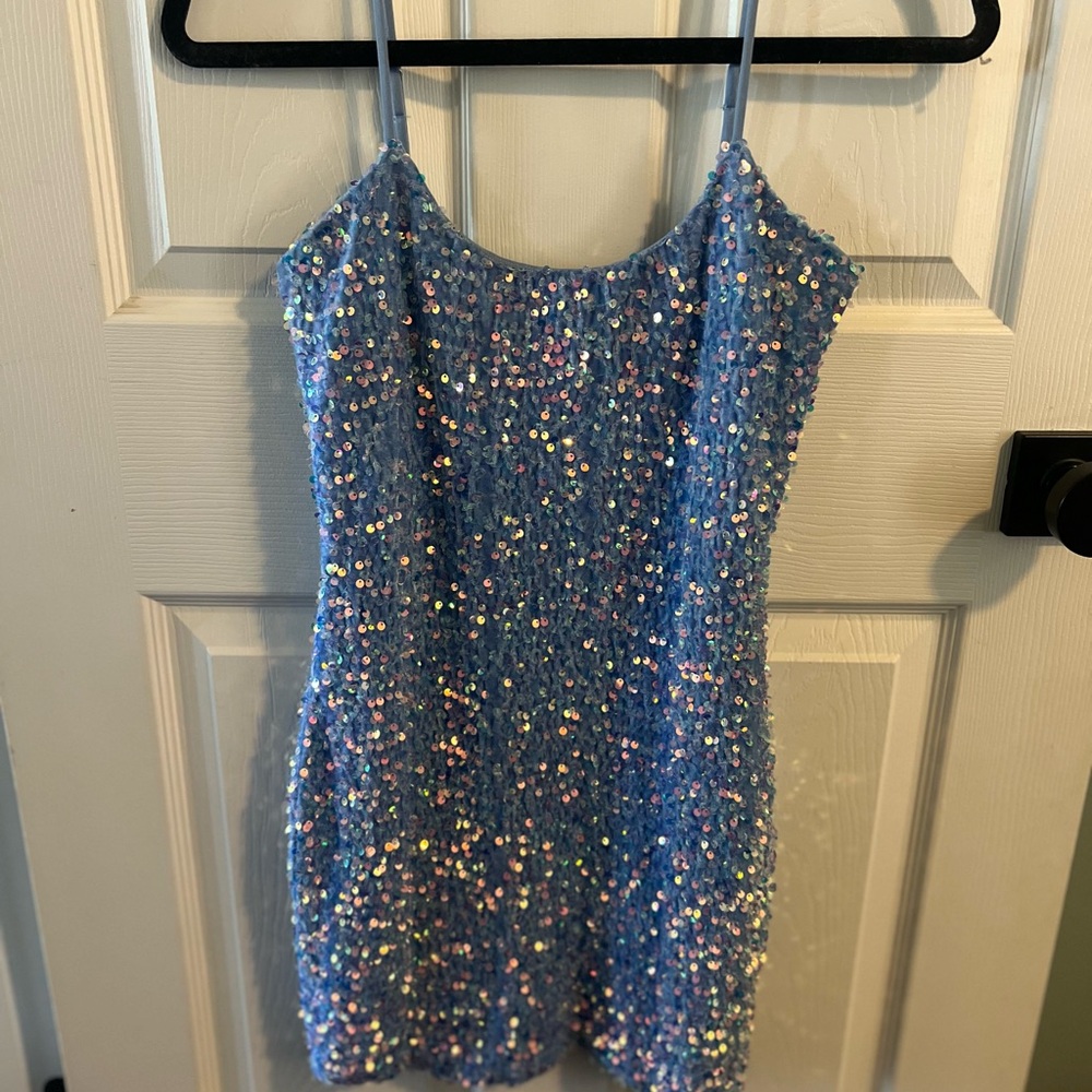 Lucy in the Sky Iridescent Sequin Dress
